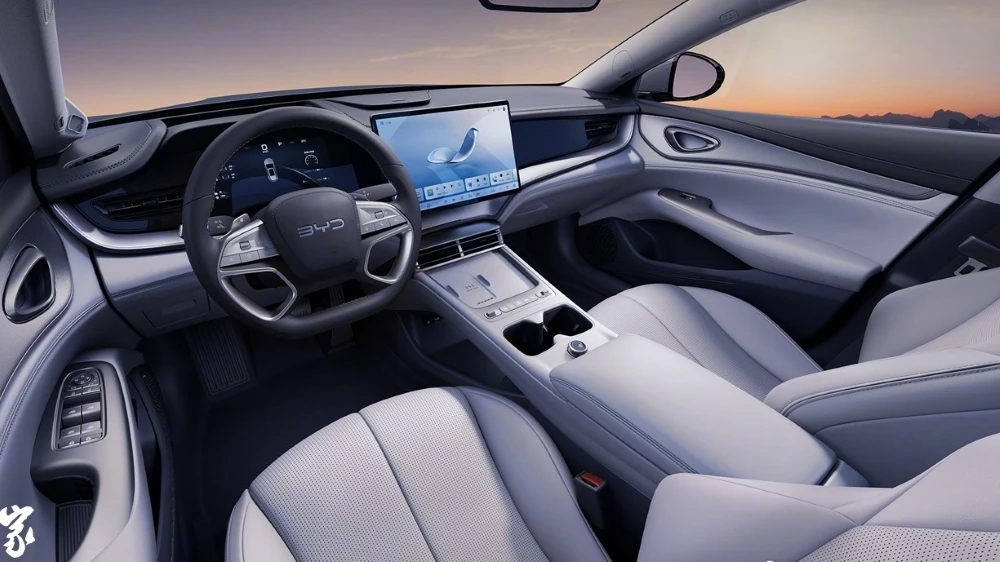 Электрический седан BYD Seal 07 EV салон интерьер