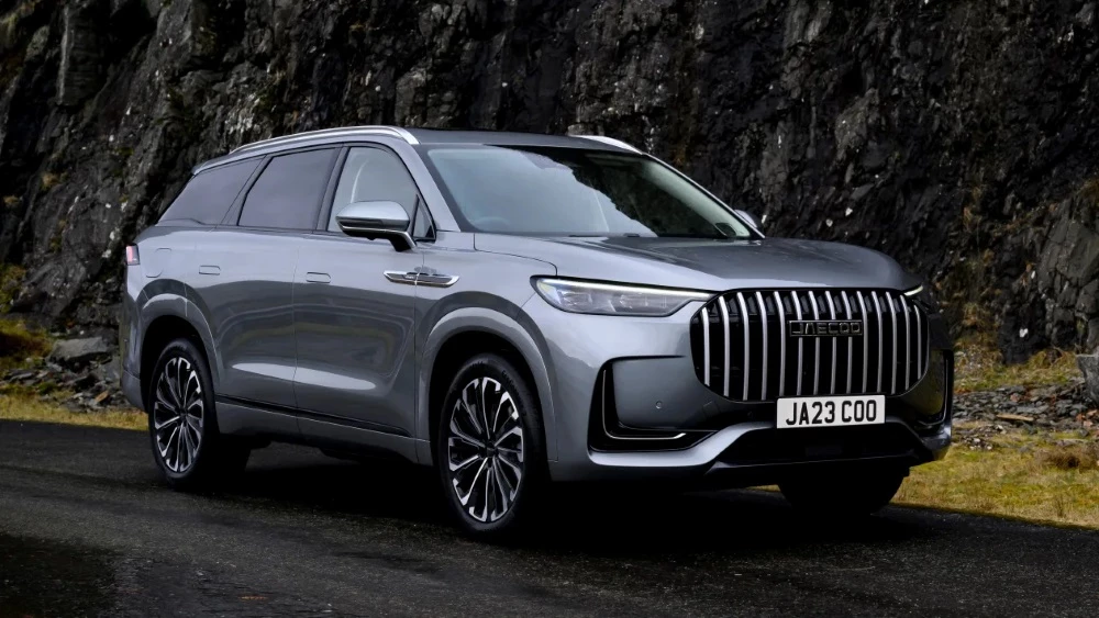 гибридный кроссовер tiggo 9 jaecoo j8 PHEV спереди сбоку