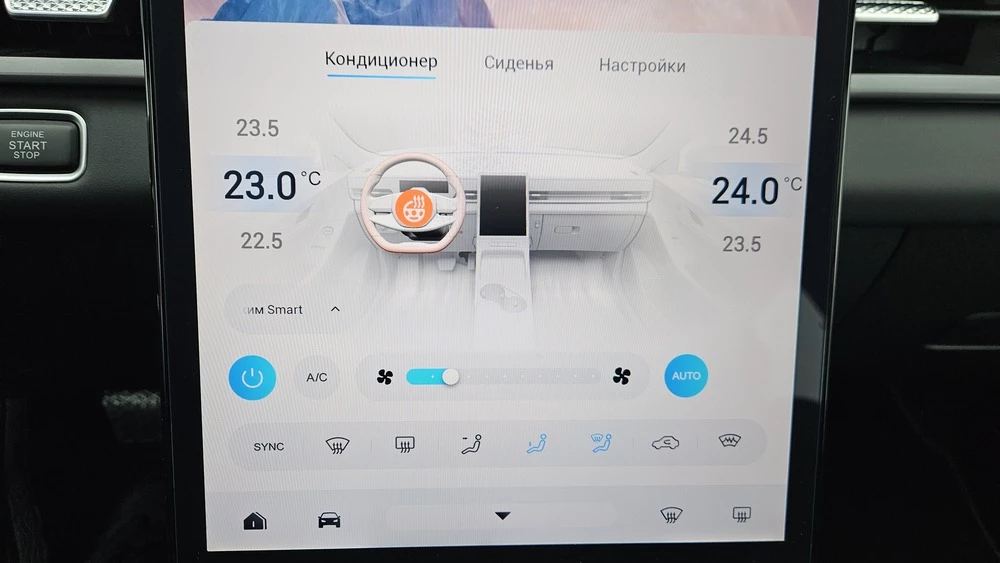Jaecoo J6 салон интерьер мультимедиа медиасистема климат-контроль вентиляция кресел