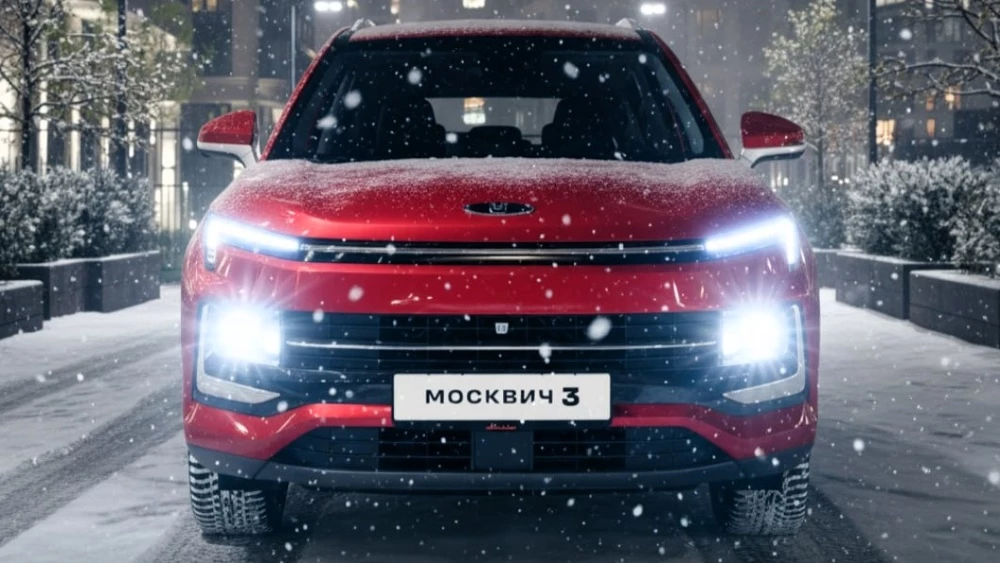 кроссовер москвич 3 спереди красный
