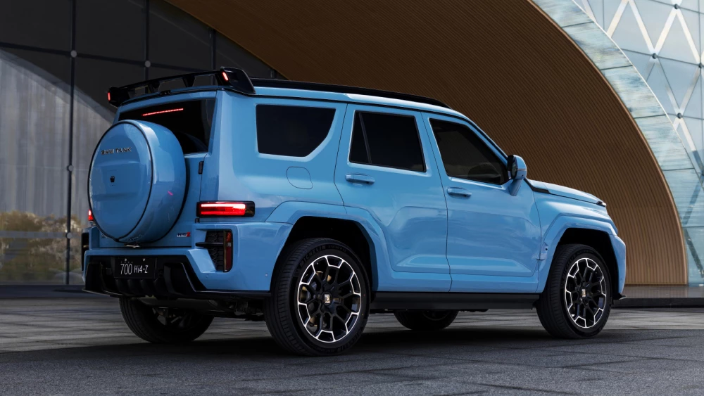 Обновленный Tank 700 стало возможно заказать в Китае сбоку сзади голубой hi4-z