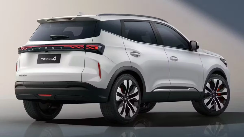 chery tiggo 4 новый кроссовер сбоку сзади белый константин таранов 