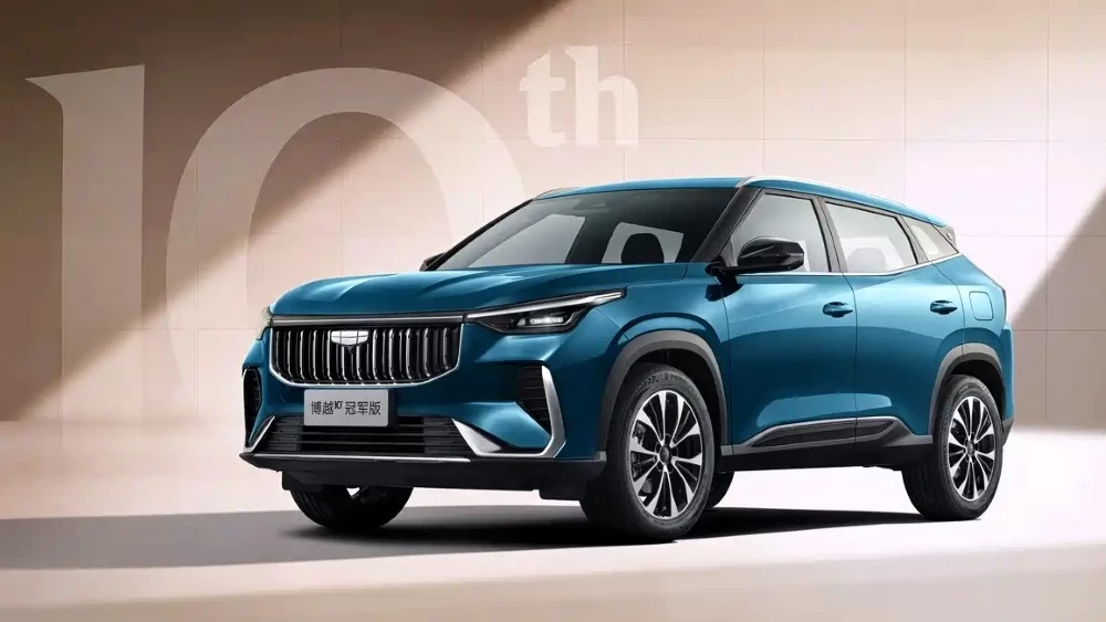 кроссовер geely cityray 10th anniversary спереди сбоку