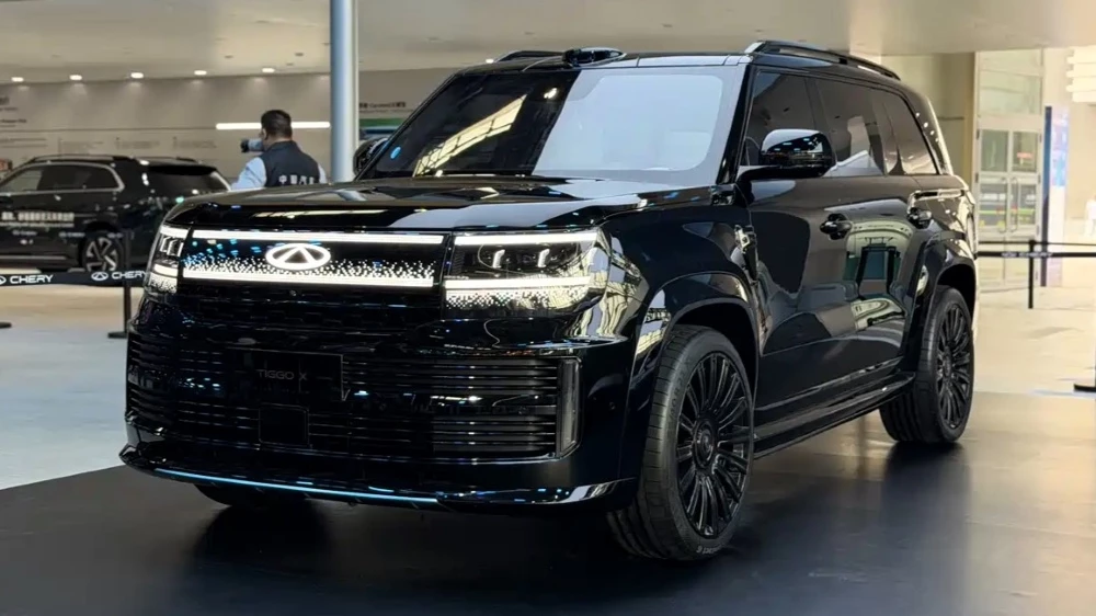 автосалон в пекине 2026 концепт-кар chery tiggo x сбоку спереди