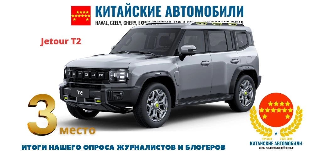 опрос лучший китайский автомобиль jetour t2 2025-2026