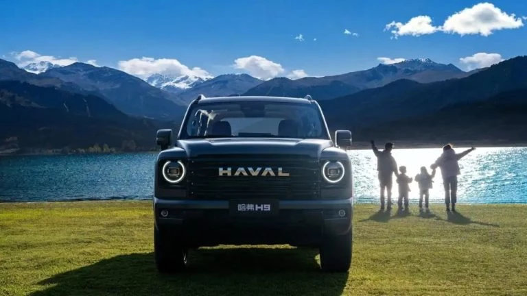 внедорожник haval h9 2026 модельного года спереди в Китае