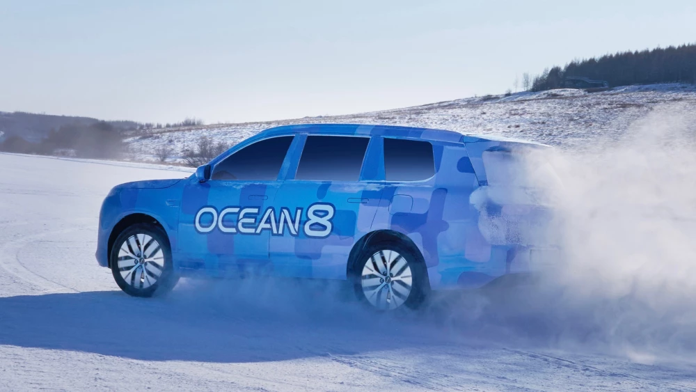 кроссовер byd sealion 08 сбоку сзади