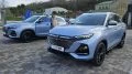 Кроссоверы Changan CS75 Pro на презентации в Абрау-Дюрсо сбоку спереди