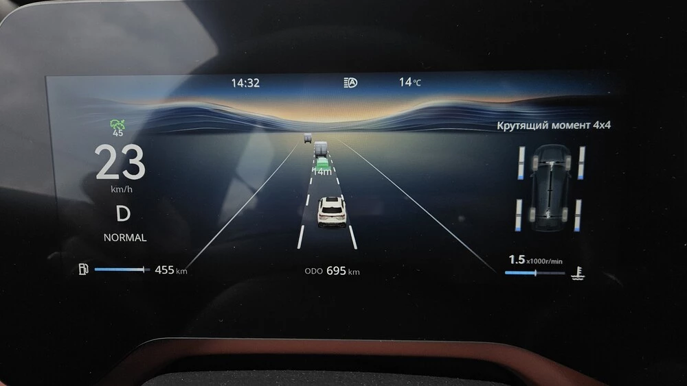 Changan Uni-S AWD полноприводный тест салон интерьер медиасистема мультимедиа адаптивный круиз-контроль