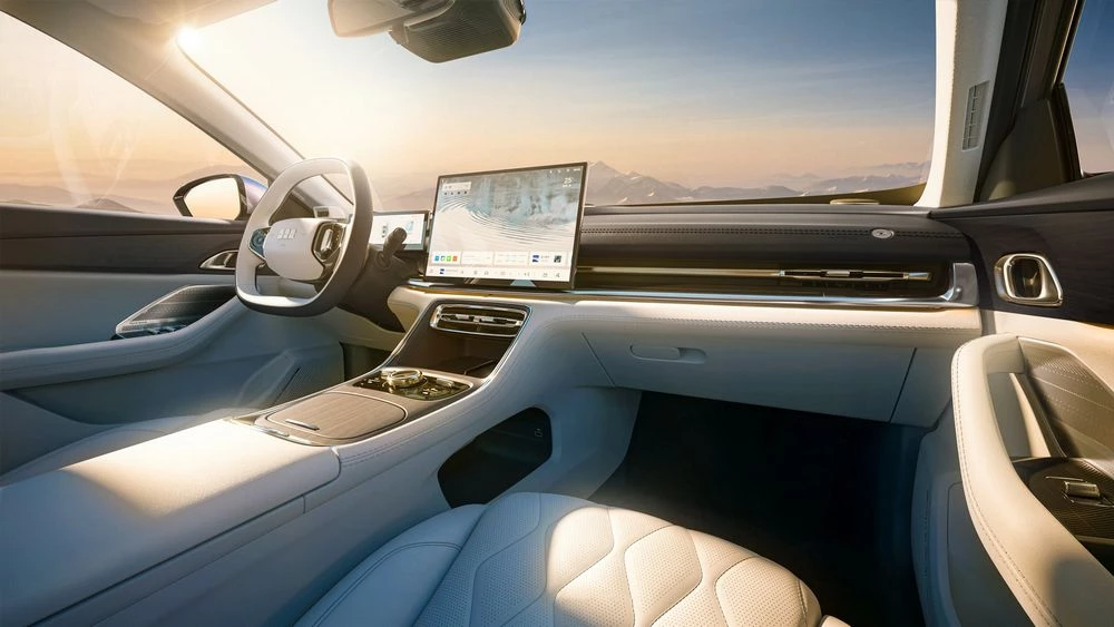 Седан Geely Galaxy A7 EV салон интерьер