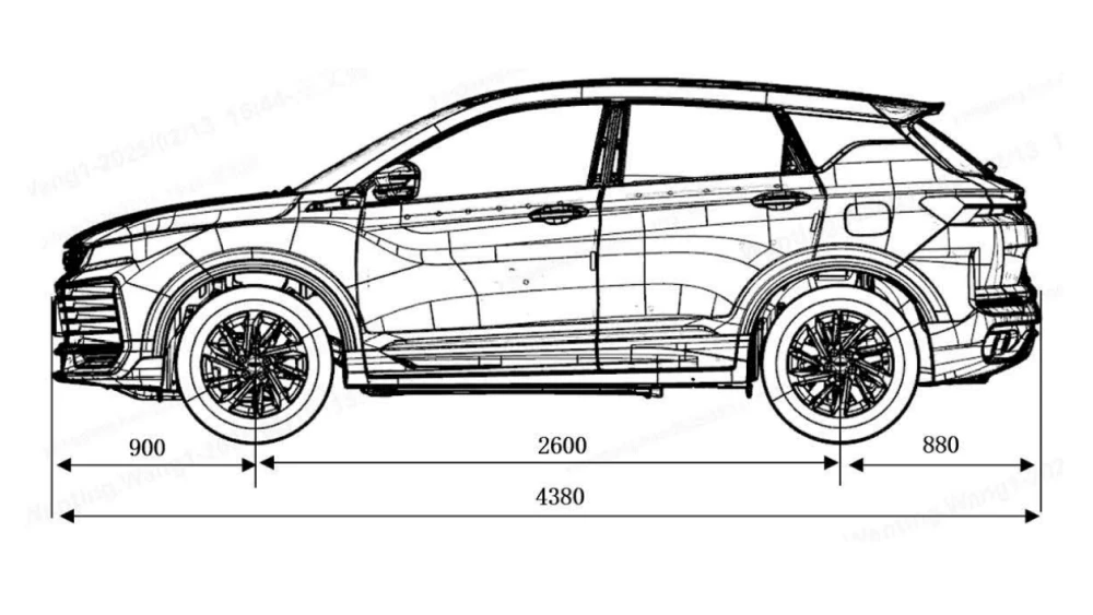 Новый Geely Coolray получил ОТТС для России кроссовер сбоку