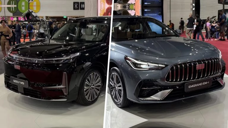 Geely представила новинки для глобального рынка два параллельных гибрида седан кроссовер geely emgrand em-i geely m9