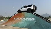 Jetour G700 тест на полигоне полный привод сбоку