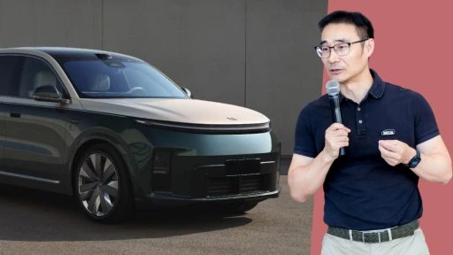 Li Auto переформатирует линейку гибридных SUV li l8 сбоку спереди зеленый двухцветный
