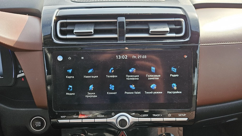 Solaris HC Hyundai Creta салон интерьер мультимедиа
