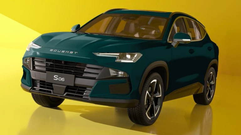 Старт продаж кроссовера Soueast S06 объявили в России сбоку спереди зеленый