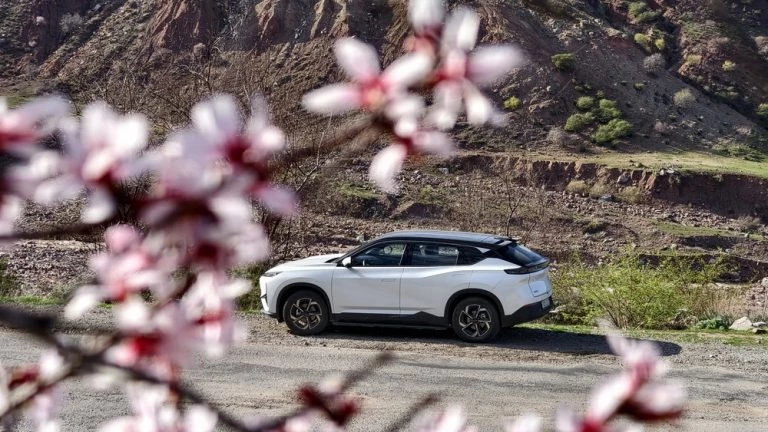 Dongfeng Aeolus L7 сбоку весна татджикистан цветы