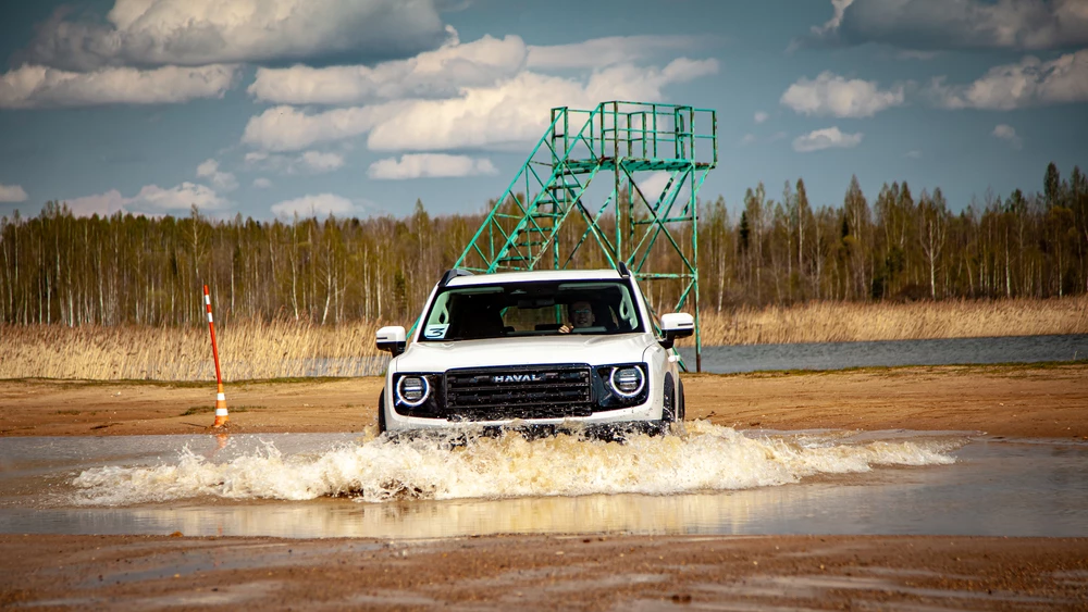 Haval Dargo обновленный 2026 тест спереди водная переправа водоем полный привод