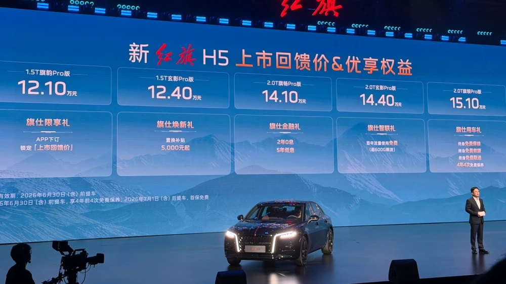 обновленный Hongqi H5 в Китае цены комплектации в Китае