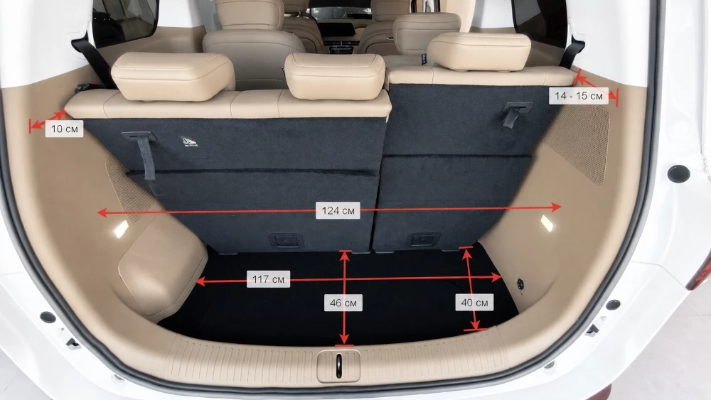 JAC RF8 тест редакционный парк сбоку салон интерьер размеры объем багажника