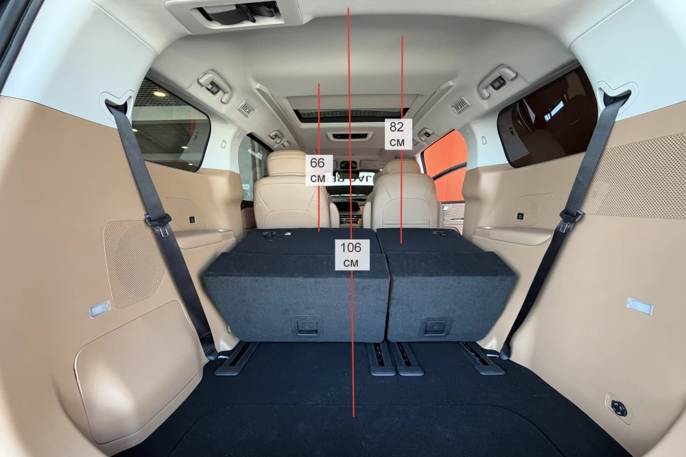JAC RF8 тест редакционный парк сбоку салон интерьер размеры объем багажника