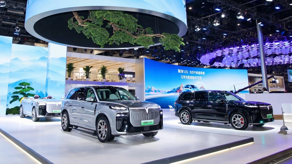 павильон voyah на пекинском автосалоне в пекине 2026 taishan taishan x8