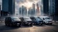 Автомобили SKM M9 сбоку спереди линейка минивэны фургон