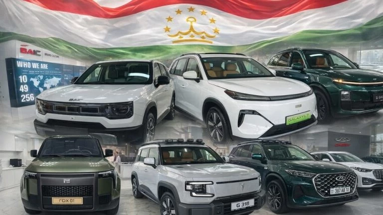 Китайские автомобили в Таджикистане Душанбе в автосалоне
