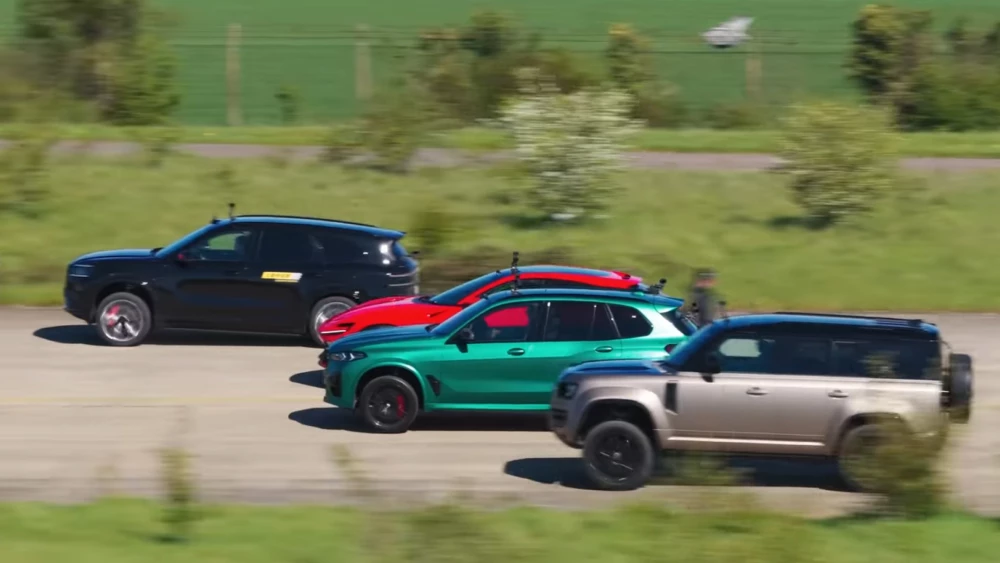 Гибридный кроссовер Zeekr 8X обогнал Ferrari Purosangue в драг-рейсе сбоку energy boost