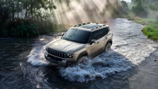 кроссовер jetour 7 plus t1 2026 спереди сбоку