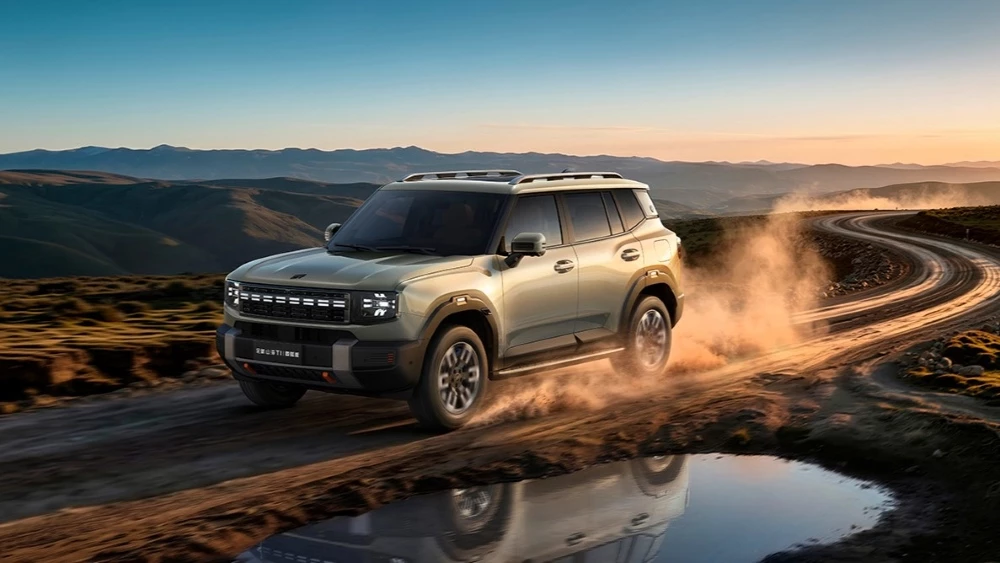 кроссовер jetour shanhai t1 2026 спереди сбоку