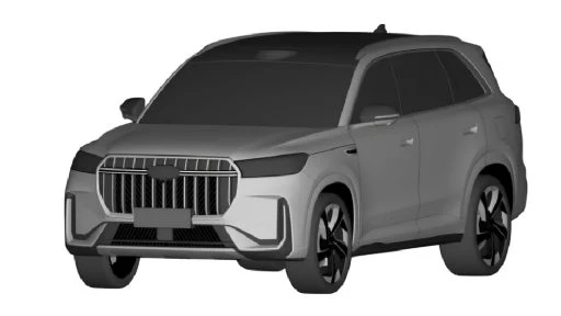 новый кроссовер chery tiggo 8 патентные изображения сбоку спереди