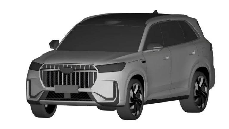 новый кроссовер chery tiggo 8 патентные изображения сбоку спереди