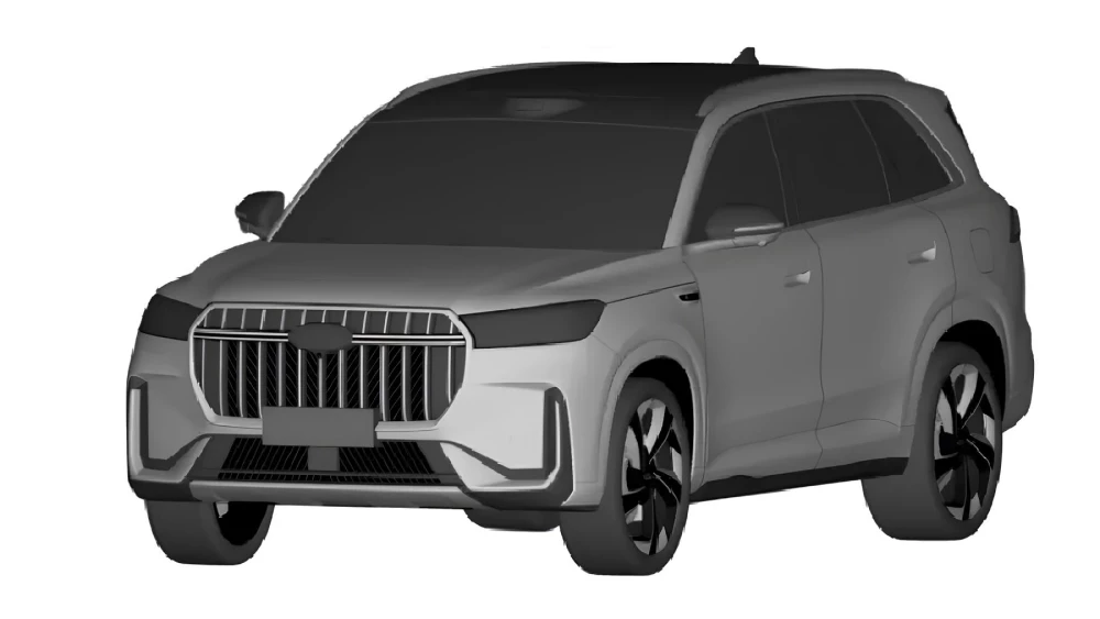 новый кроссовер chery tiggo 8 патентные изображения сбоку спереди