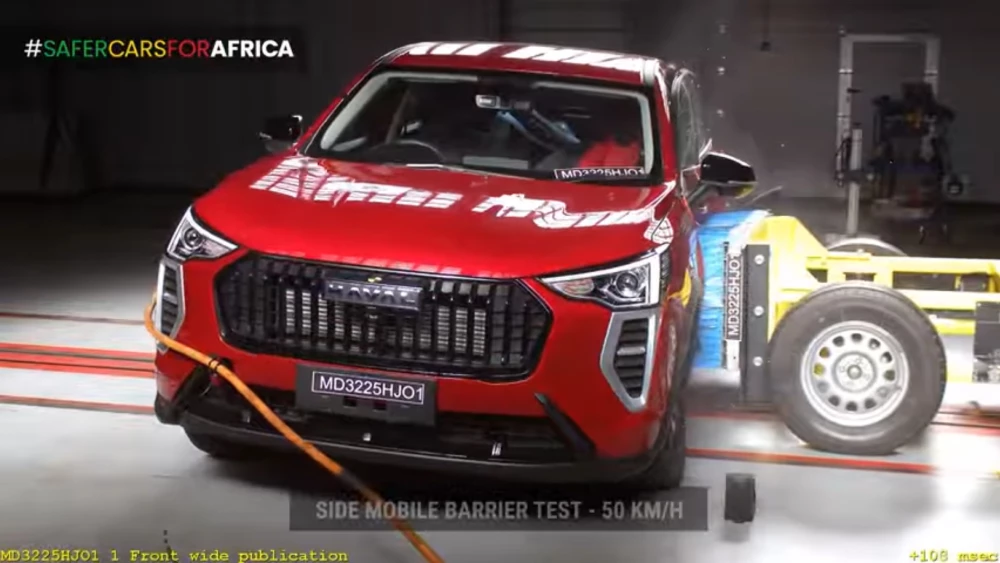 краш-тест haval jolion global ncap кроссовер спереди красный скриншот