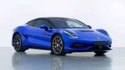 Спортивное купе Denza Z сбоку спереди