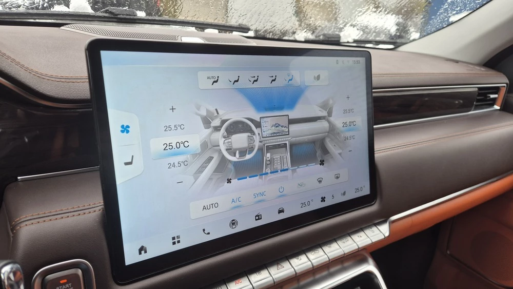 Foton Tunland V9 тест салон интерьер медиасистема мультимедиа