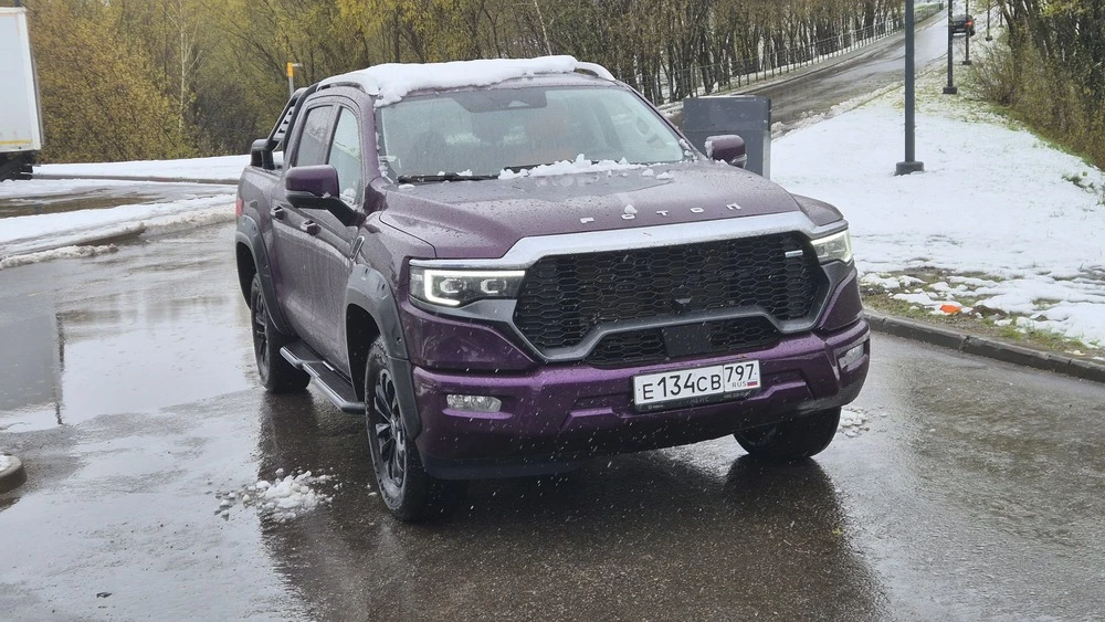 Foton Tunland V9 тест сбоку спереди