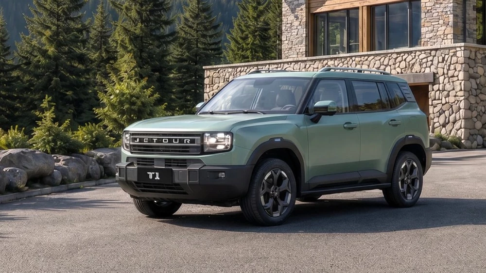 кроссовер jetour t1 2026 спереди сбоку