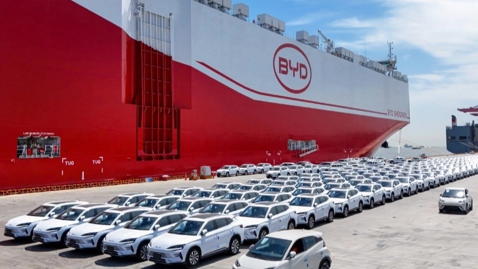 Собственное судно BYD автомобилевоз флот порт