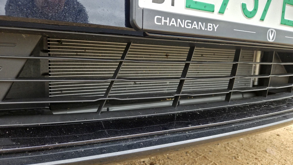 Changan Nevo A05 тест в Беларуси решетка радиатора