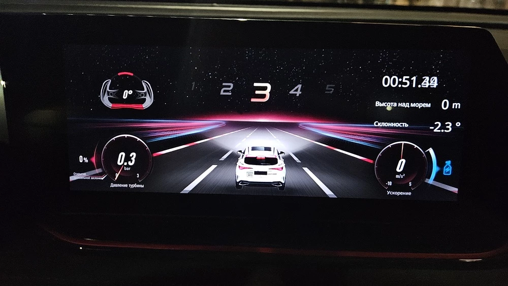 Changan CS35 Plus Max салон интерьер приборная панель темы трековый режим