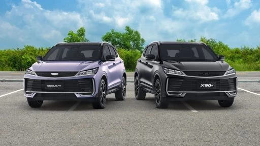 Belgee X50+ vs Geely Coolray вместе парковка рядом