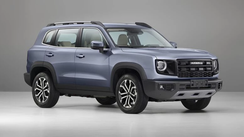 Haval Dargo получит традиционный гибрид. Кроссовер будет экономичным Haval Dargo получит традиционный гибрид кроссовер сбоку спереди голубой