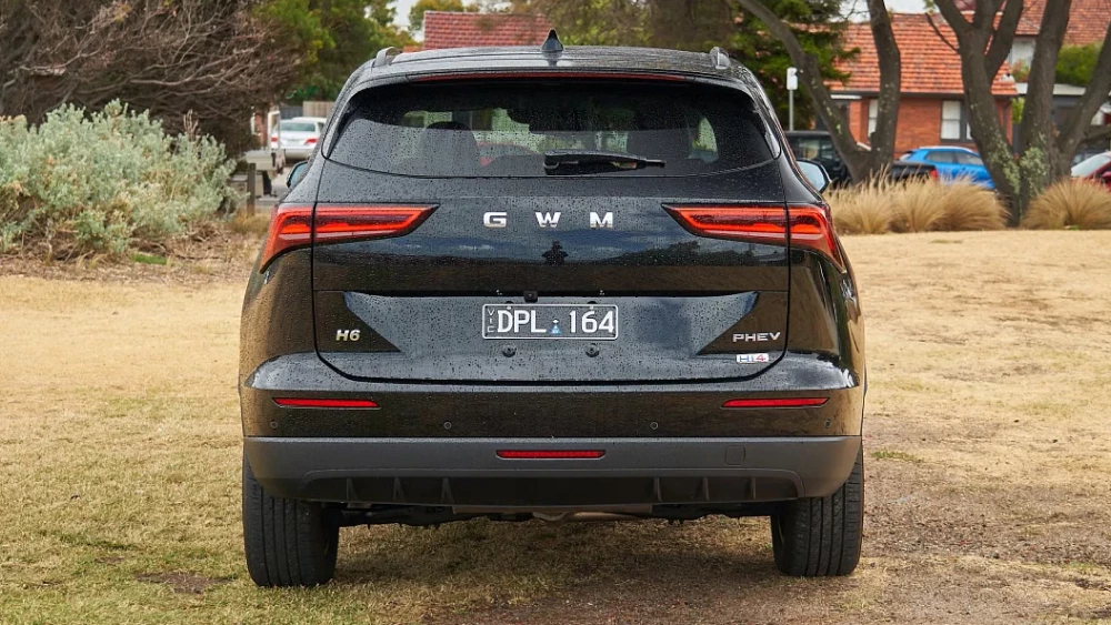 haval h6 гибридный в автралии сзади черный