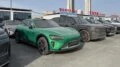 китайские автомобили с пробегом на стоянке хоргос