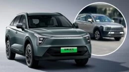 Обновленный Haval Jolion Max заметили в Китае во время тестов сбоку спереди