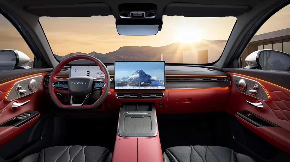 chery arrizo 8 pro обновленный седан 2027 салон интерьер