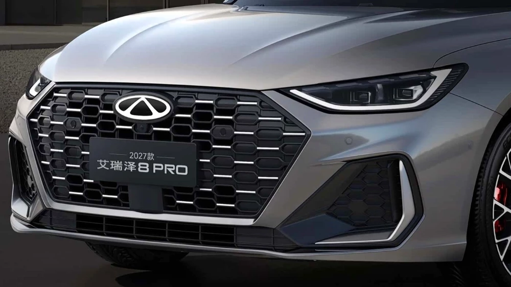 chery arrizo 8 pro обновленный седан 2027 спереди