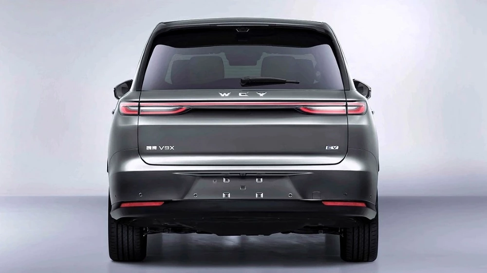 электрический кроссовер wey v9x ev сзади